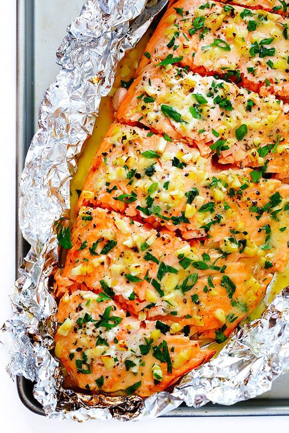 Garlic Lovers Salmon In Foil