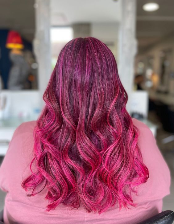 Bold, Bright and Beautiful! 🤩 
Gorgeous multi-tonal pink by Georgia 💗 

#buzbyandblue #salon #hairsalon #hair #pink #pinkhair