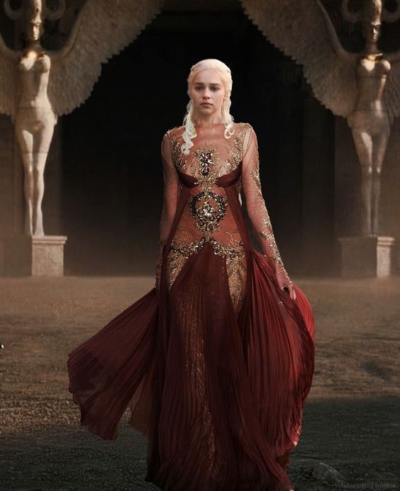أسطورة ملك الذئاب 18 Completed Ch 50 أنا السبب Mother Of Dragons Burgundy Dress Game Of Throne Daenerys