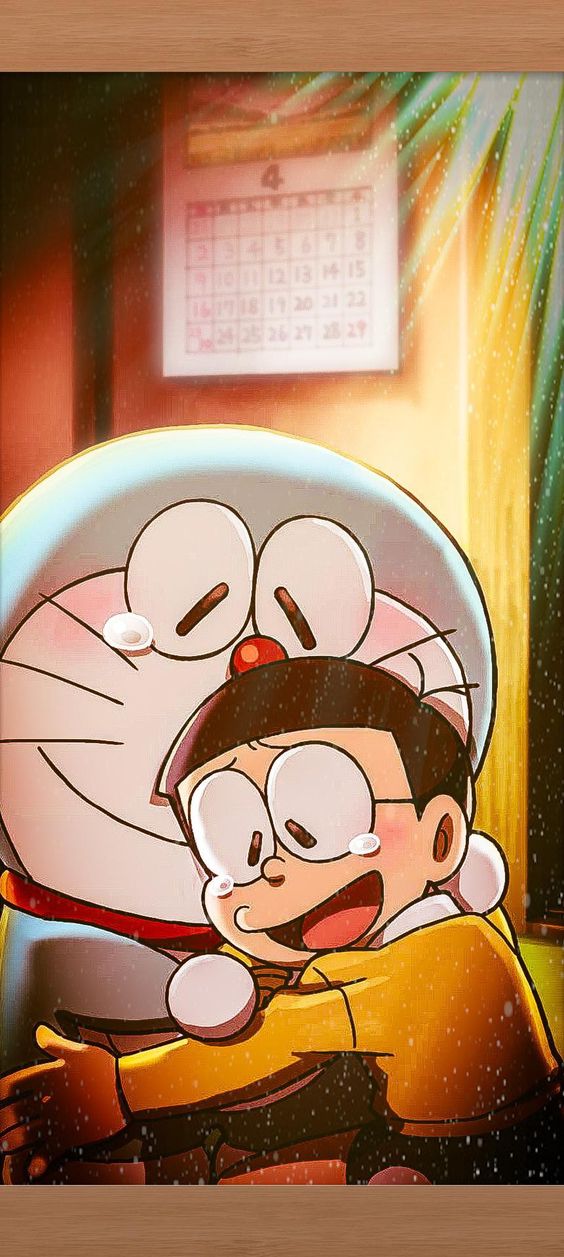 Doraemon Nobita emotional wallpaper 🥰🥰