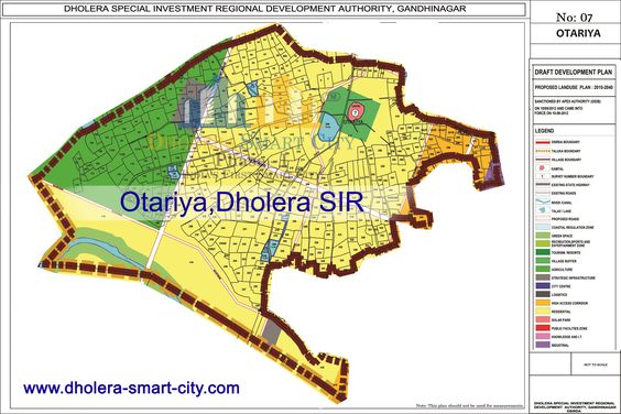 Map of Otariya, Dholera SIR. #Dholera #DholeraSIR #DholeraSmartCity #Gujarat