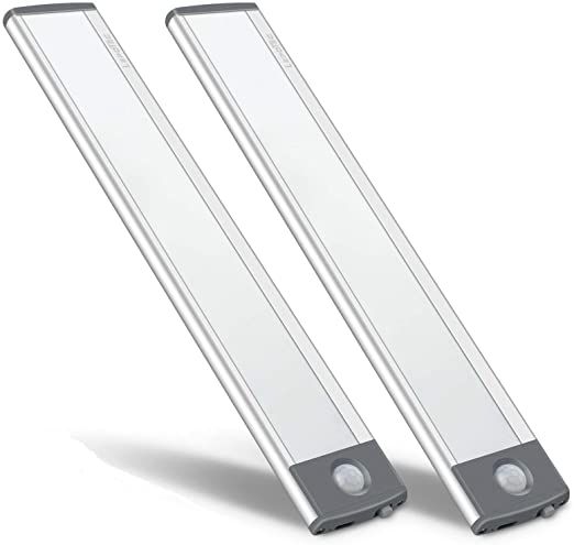 USB Rechargeable//Battery Wireless LED Under Cabinet Light Kitchen Cupboard Lamps