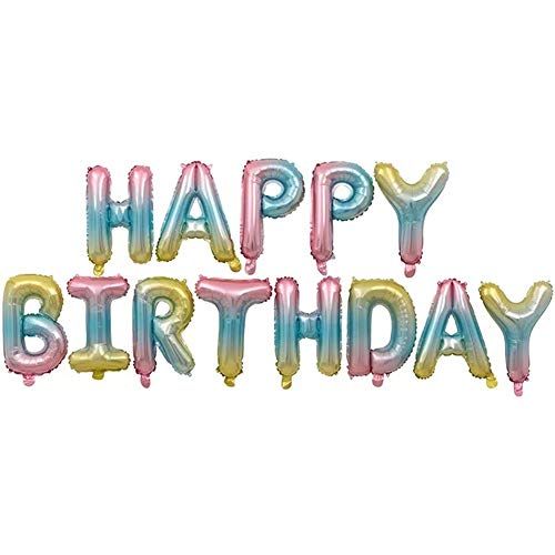 Rose Gold Happy Birthday Bunting Balloons Self inflating water baloons new uk