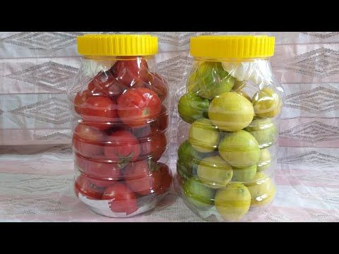 تجربتي في حفظ الطماطم والليمون وخزين البيت لأطول فترة ممكنة Youtube Handmade