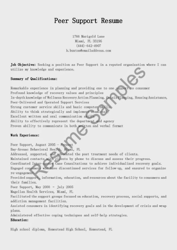 Certified Peer Specialist resume sample encouraging words for - recovery specialist sample resume Certified Peer Specialist resume sample encouraging words for - recovery specialist sample resume