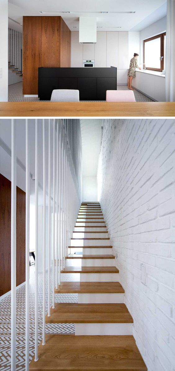 Design Detail – Patterned Flooring Helps To Define Areas In This House