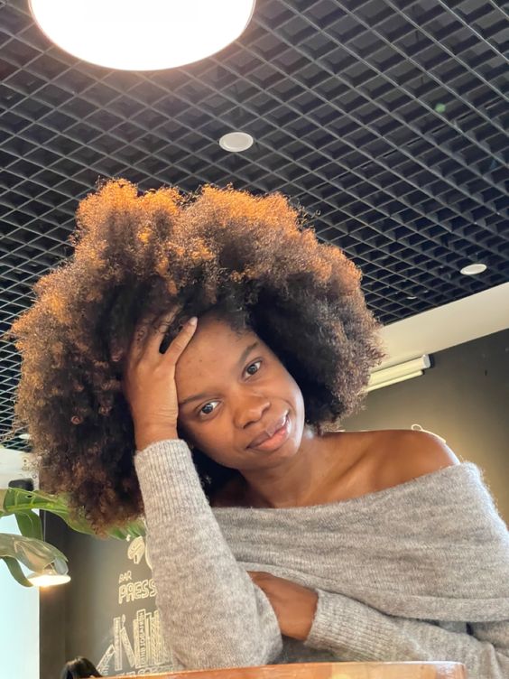 Afro curly hair
