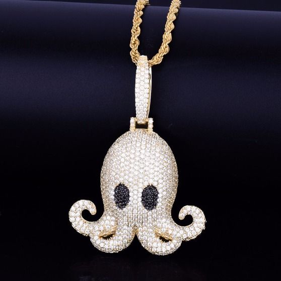 Octopus Hip Hop Chain Jewelry Pendant Gifts - Ice Pendant Chain