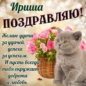Открытки с днем рождения Ирине, Ире, скачать бесплатно.