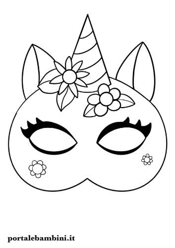 Maschere Da Colorare E Ritagliare (Carnevale) | Portalebambini.it | Pagine Da Colorare Disney, Artigianato Animali, Carnevale