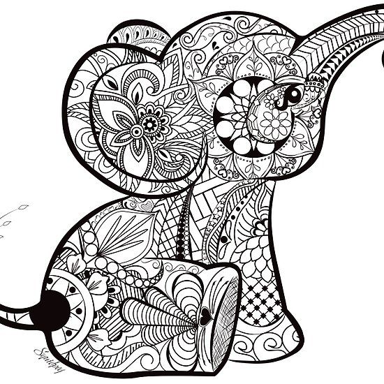 Baby Elephant Doodle Coloriage Elephant Coloriage Mandala Animaux Coloriage Baby Elephant Doodle Coloriage Elephant Coloriage Mandala Animaux Coloriage