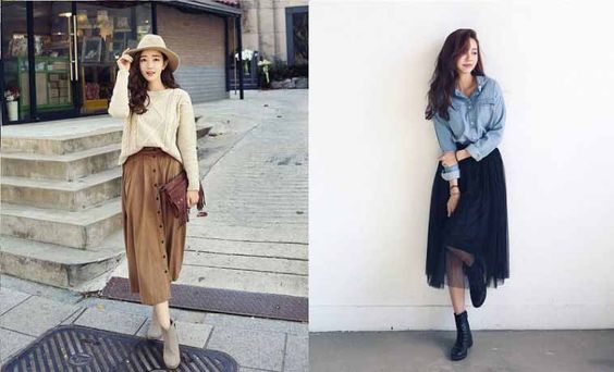 Hướng dẫn cách mix đồ với chân váy