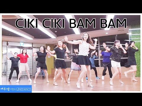 Ciki Ciki Bam Bam Line Dance Youtube In 2021 Line Dancing Bambam Dance