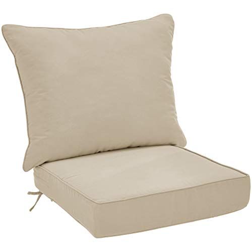 Basics Deep Seat Patio And Back Cushion Khaki In 2020 Seating Replacement Cushions Outdoor - Patio Chair Replacement Pillows Basics Deep Seat Patio And Back Cushion Khaki In 2020 Seating Replacement Cushions Outdoor - Patio Chair Replacement Pillows