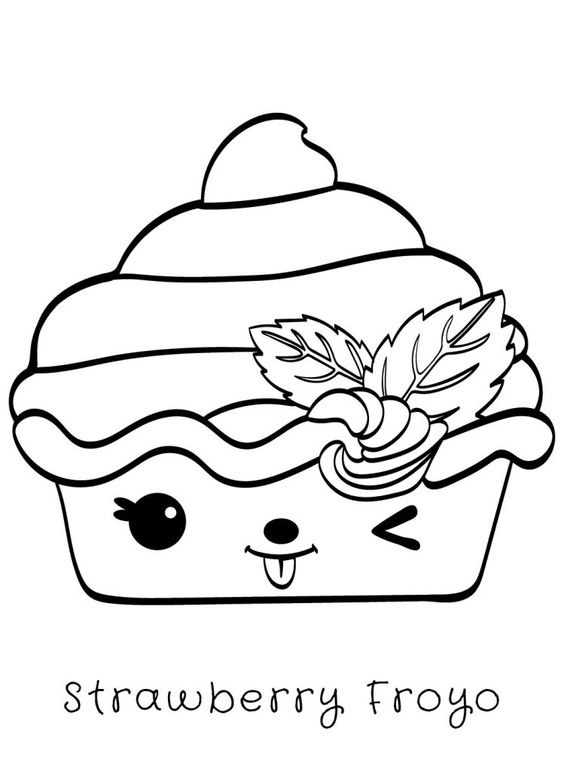 tranh tô màu đồ ăn
