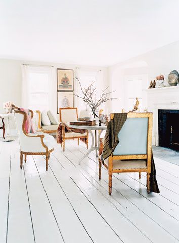 bright white floor
