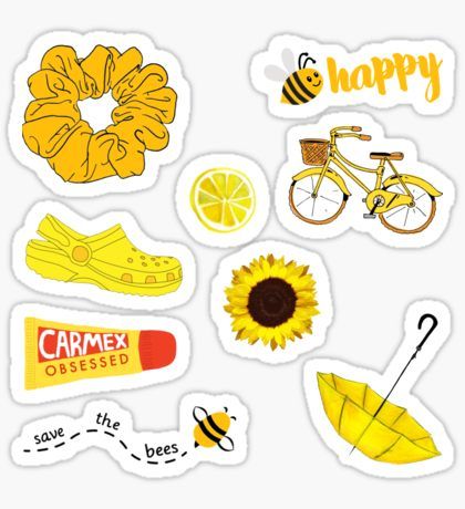 yellow and pink aesthetic wallpaper stickers decals online