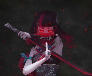 Samurai Girl Warrior Live Wallpaper