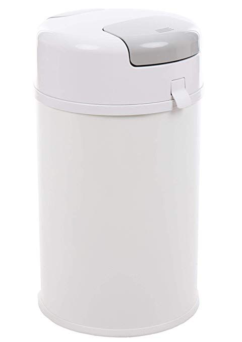 keine teuren Nachf/üllkassetten Metall wei/ß mit Abdichtung Windeltwister geruchlos extra gross 35 L f/ür normale M/üllbeutel Fillikid Windeleimer X-Large Exklusiv