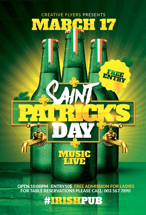 st patricks flyer templates psd flyer templates psd create flyer template