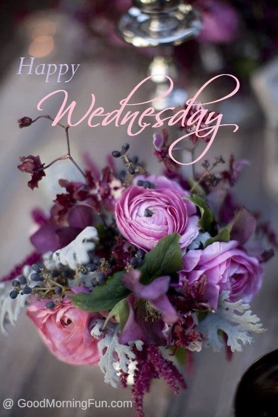 Good Morning Wednesday - Happy Wednesday with Flowers