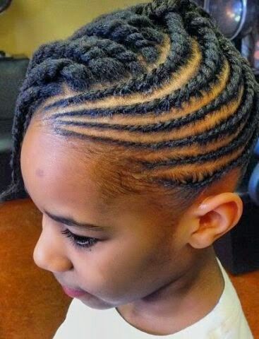 Kids with natural hairstyles