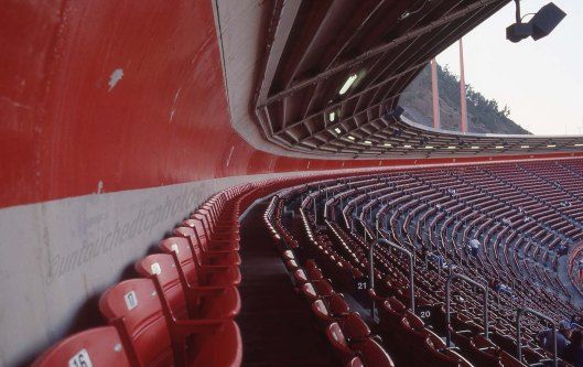 Candlestick Park Stadium Upper Deck View in the Late Afternoon in 1991