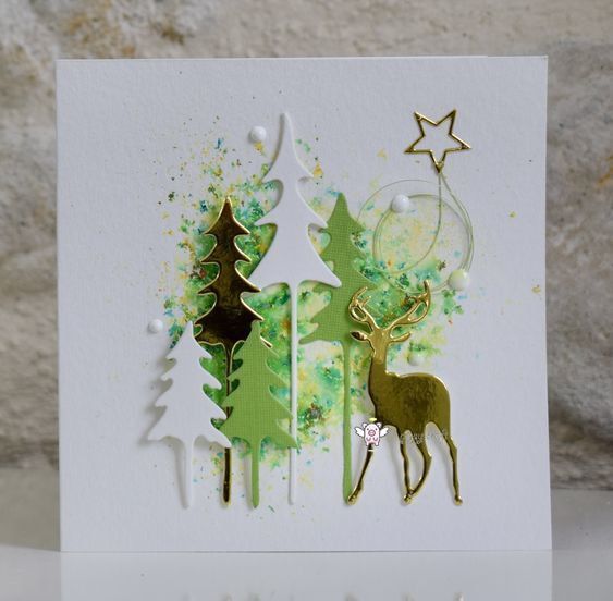 Metal cutting dies cut die mold Christmas forest Scrapbook mould punch stencils