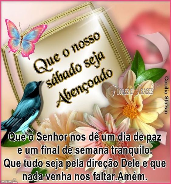 Que o Senhor nos dê um dia de paz e um final de semana tranquilo