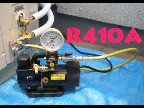 R410a Vacío Prueba Nitrogeno Y Carga De Refrigerante Aire Acondiciona Refrigeration And Air Conditioning Air Conditioner Maintenance Hvac Air Conditioning