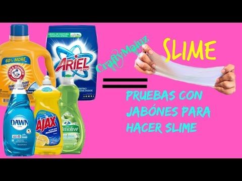 Pruebas Con Jabónes Para Hacer Slime Como Hacer Slime Con Detergente Liquido Youtube Slime Con Detergente Cómo Hacer Slime Hacer Jabón