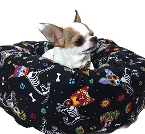 Sugar Skull Skeleton Dog Pet Bed Dog Skeleton Pet Dogs Dogs