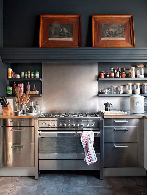 INDUSTRIAL CHIC: The Stainless Steel Kitchen
