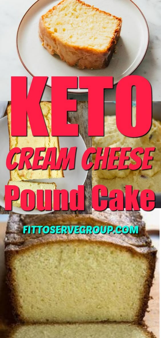 Low Carb Keto Cream Cheese Pound Cake