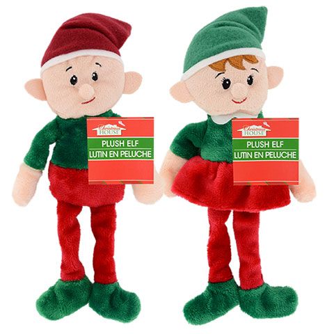 Christmas house Elves plush 14" boy girl crafts stocking stuffer your choice NWT Christmas house Elves plush 14" boy girl crafts stocking stuffer your choice NWT
