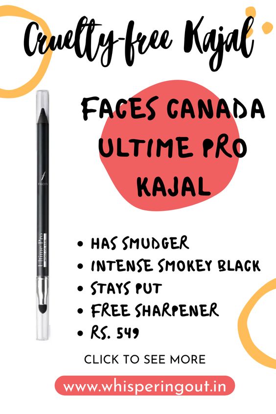 Faces Canada has cracked the code for eye makeup products. Any kajal or eyeliner from Faces Canada is going to be amazing and rightly so, their Kohl Pencil is raved upon on the internet. If you are looking for an extremely black and smokey kajal, you should pick this up.