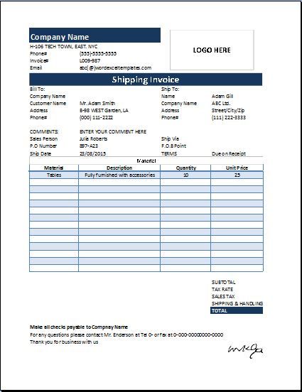 Shipping sales invoice is a commercial invoice that is used by - invoice bill Shipping sales invoice is a commercial invoice that is used by - invoice bill