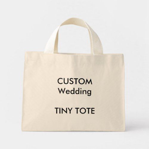 Custom Small Tote Bag Natural Color Zazzle Custom Small Tote Bag Natural Color