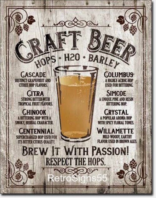 Craft Beer Picture Poster Metal Tin Ad Sign Brewing Brewery Bar Pub Cave Gift Signs - Craft Beer Wall Signs Craft Beer Picture Poster Metal Tin Ad Sign Brewing Brewery Bar Pub Cave Gift Signs - Craft Beer Wall Signs
