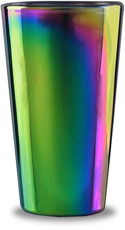 Fun and Cool Kitchen / 10.4 Ounces 310 Milliliters Mixed Vibrant Different Colors Rainbow Multi Colored Bottom Drinking Glasses Set of 6 Double Walled Glass Large Fun and Cool Kitchen / 10.4 Ounces 310 Milliliters Mixed Vibrant Different Colors Rainbow Multi Colored Bottom Drinking Glasses Set of 6 Double Walled Glass Large