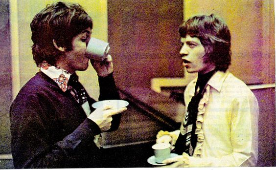 Mick and Paul Drinking tea together. Can't get much cooler than that.