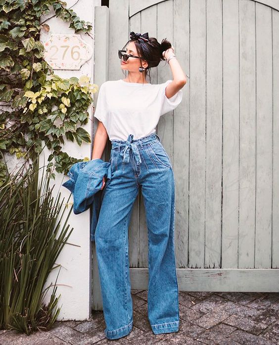 Viih Rocha - calça-flare - jeans - verão - street-style