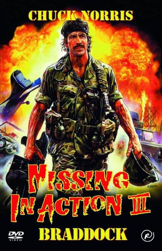 Canvas Print Chuck Norris In - missing in action poster Canvas Print Chuck Norris In - missing in action poster