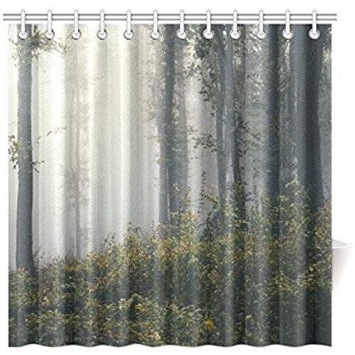Birch Trees With Deer Shower Curtain By Zenandchic Cafepress