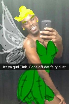 A college student is taking over Snapchat by creating amazing drawings of himself as Disney princesses.