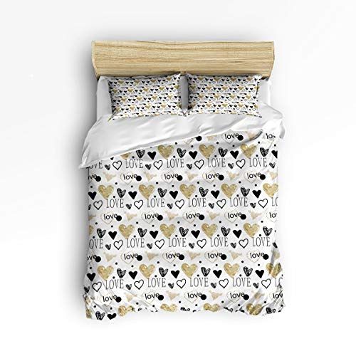 Interhear 3 Piece Bedding Printed Duvet Cover Set Queen Valentine S Day Love Heart Hotel Quality Luxury Sets Stylish Home Decor - Hotel Quality Bedding Set Interhear 3 Piece Bedding Printed Duvet Cover Set Queen Valentine S Day Love Heart Hotel Quality Luxury Sets Stylish Home Decor - Hotel Quality Bedding Set