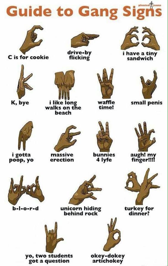 Ghetto hand gestures