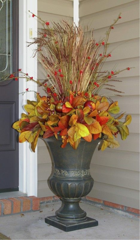 About Urn Inserts: These beautiful arrangements are made to be removed from the urns. It makes decorating your front porch quick and easy every season! Please note that I only recommend urn...