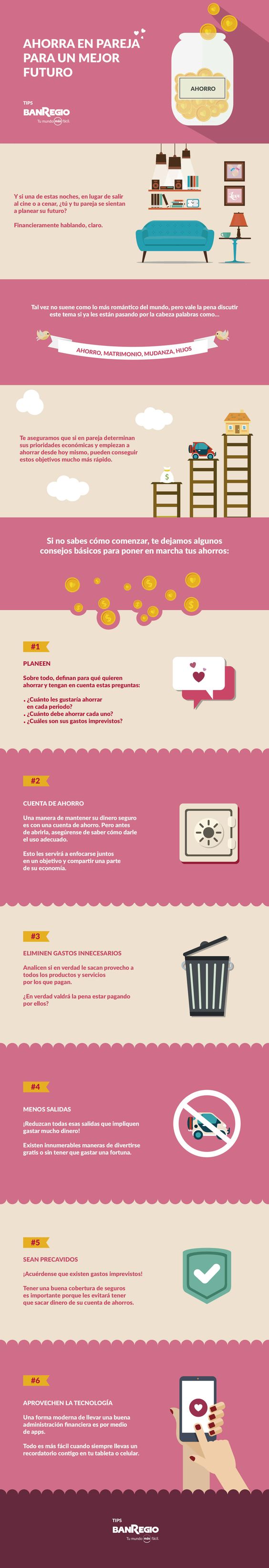 Ahorro, mudanza, viajes, matrimonio, hijos, ahorrar en pareja, pareja, novios, tips de pareja, novia, novio, consejos de infografico, ilustracion, iconos, infografia, infografias, vida en pareja