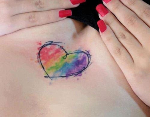 23 Super Cute Heart Tattoos For Girls Gorgeous Tattoos Tattoos For Women Black Heart Tattoos